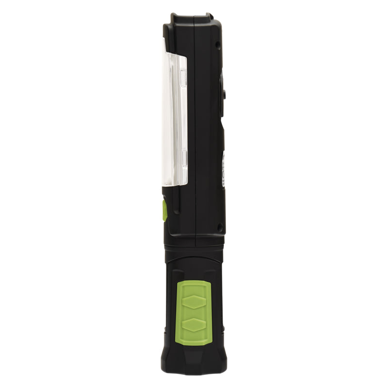 Polnilna LED delovna svetilka 3W COB + 6 LED, 380lm,2500mAh